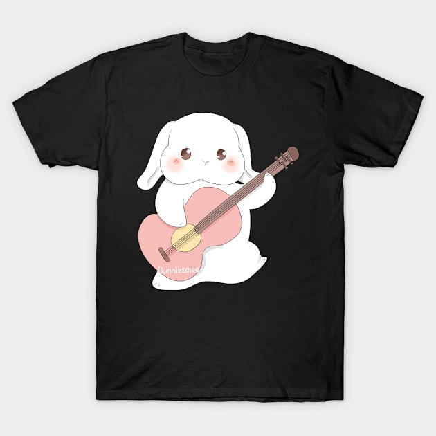 Guitarist Bunny Girl | Bunniesmee Musician T-Shirt by GambarGrace